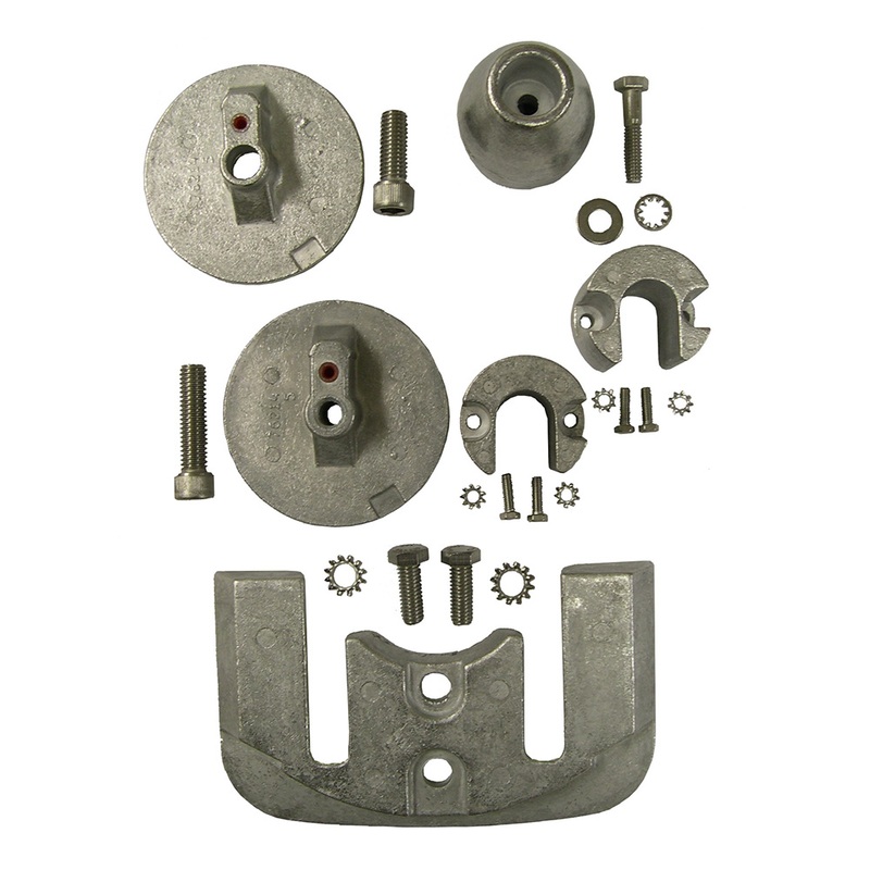 Performance Metals Mercruiser Bravo 3 (2004 & Later) Complete Anode Kit  Aluminum  Boat Box