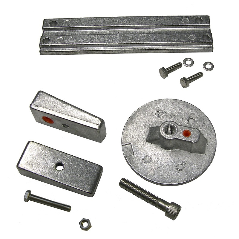 Performance Metals Mercury Verado 4 & Optimax Complete Anode Kit  Aluminum  Boat Box