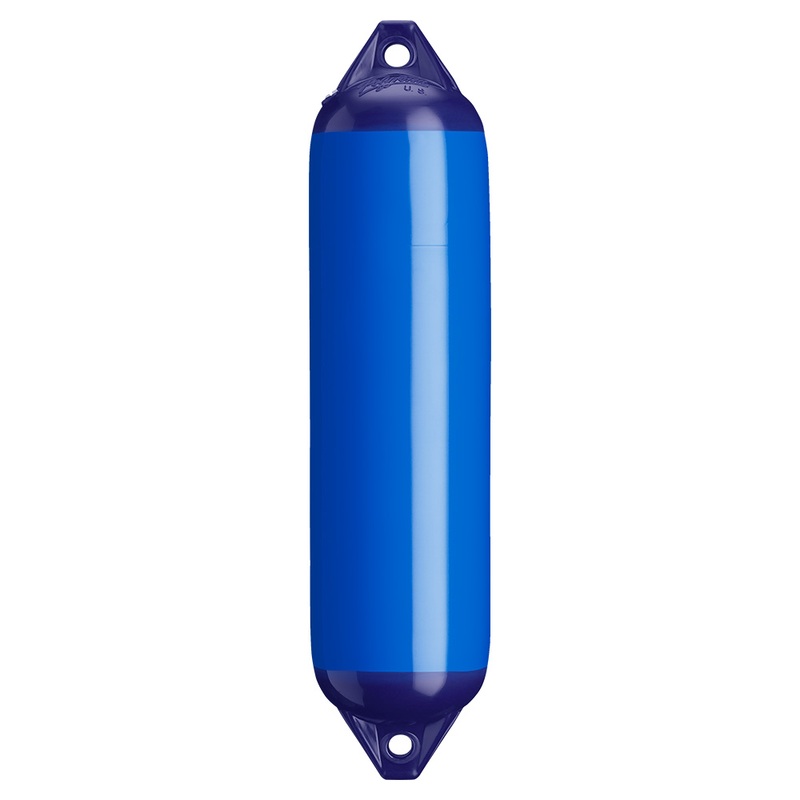 Polyform F-1 Twin Eye Fender 6 x 24  Blue  Boat Box