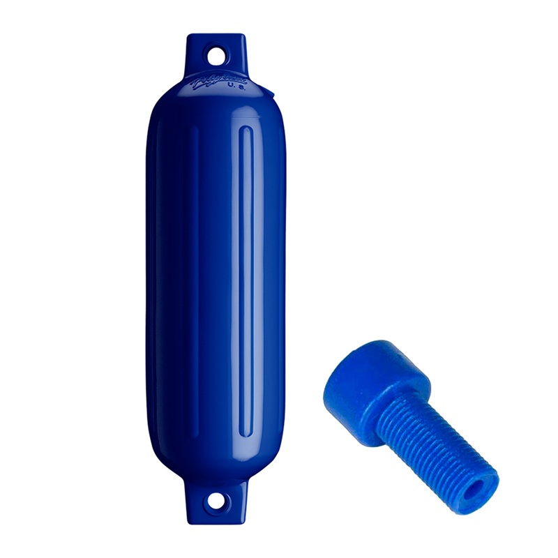 Polyform G-3 Twin Eye Fender 5.5 x 19  Cobalt Blue w/Adapter  Boat Box