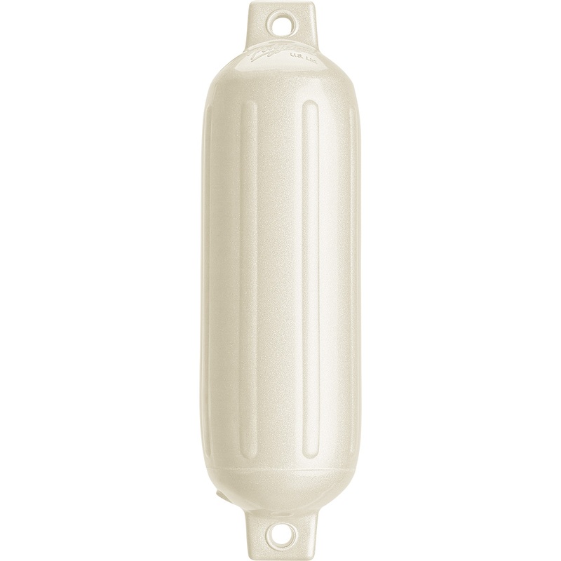 Polyform G-3 Twin Eye Fender 5.5 x 19  Metallic White  Boat Box