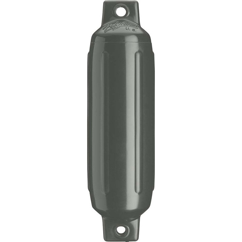 Polyform G-4 Twin Eye Fender 6.5 x 22  Graphite  Boat Box