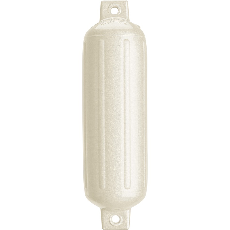 Polyform G-4 Twin Eye Fender 6.5 x 22  Metallic White  Boat Box