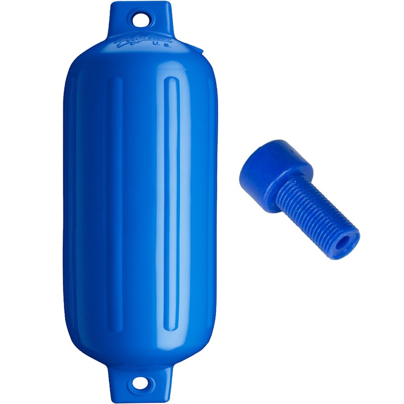 Polyform G-5 Twin Eye Fender 8.8 x 26.8  Blue w/Adapter  Boat Box