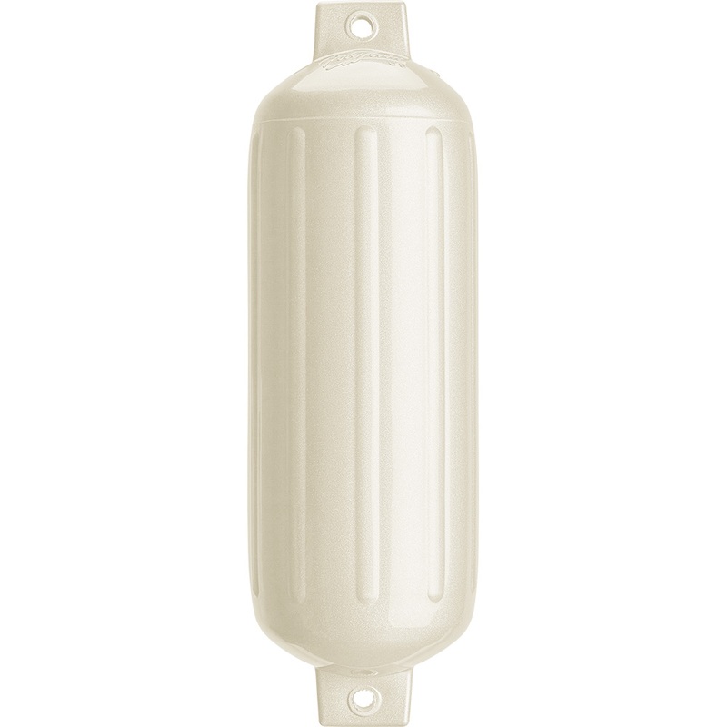 Polyform G-5 Twin Eye Fender 8.8 x 26.8  Metallic White  Boat Box