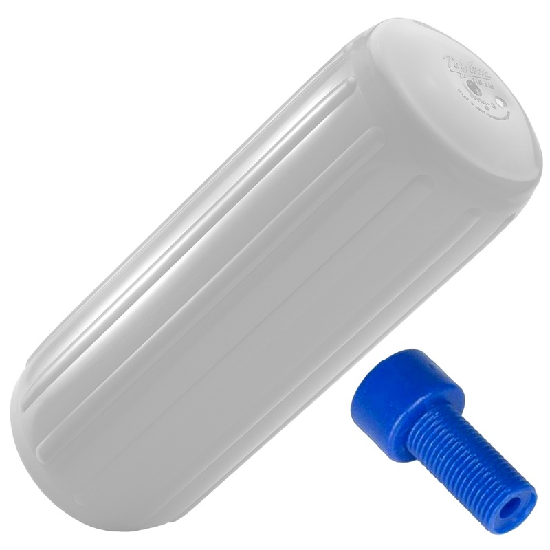 Polyform HTM-2 Fender 8.5 x 20.5  White w/Adapter  Boat Box