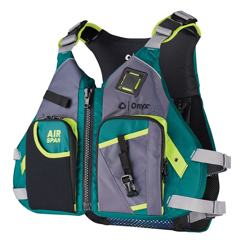 Onyx Airspan Angler Life Jacket  M/L  Green  Boat Box