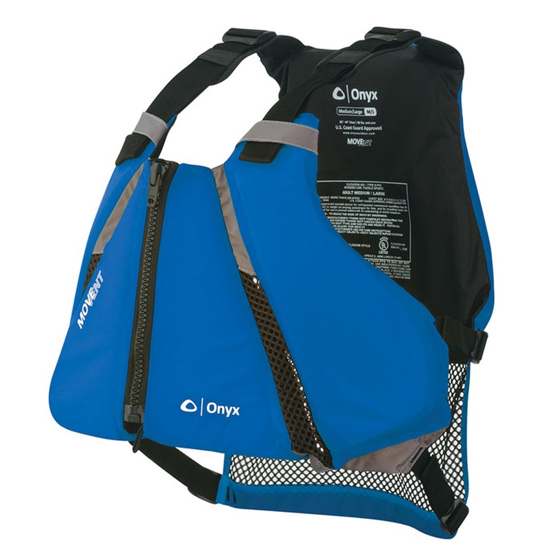 Onyx MoveVent Curve Paddle Sports Life Vest  XS/S  Blue  Boat Box