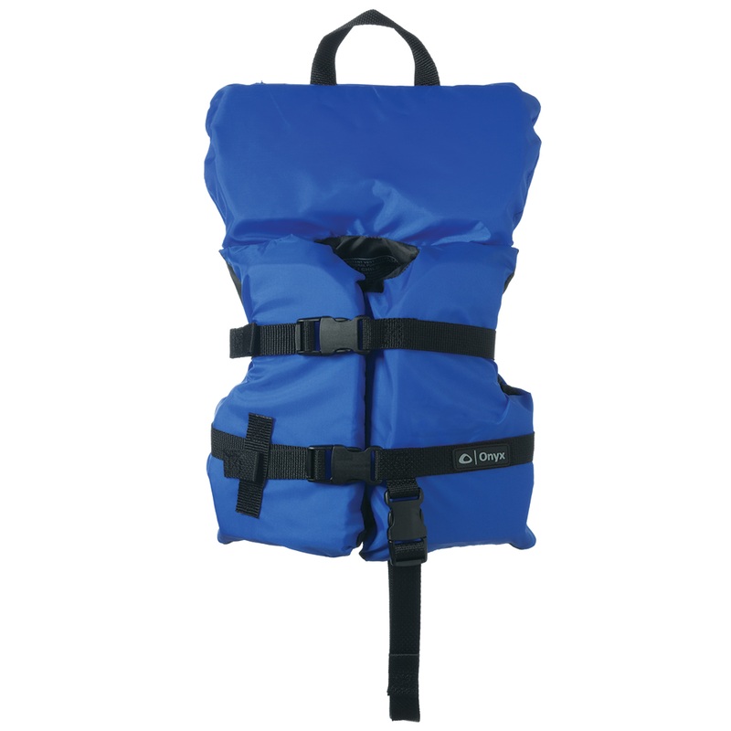 Onyx Nylon General Purpose Life Jacket  Infant/Child Under 50lbs  Blue  Boat Box