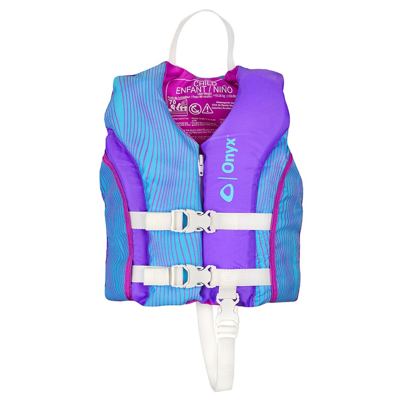 Onyx Shoal All Adventure Child Paddle & Water Sports Life Jacket  Purple  Boat Box