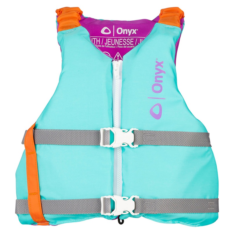 Onyx Youth Universal Paddle Vest  Aqua  Boat Box