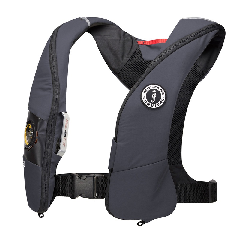 Mustang Elite 120 Coastal Inflatable PFD  Admiral Grey  Boat Box