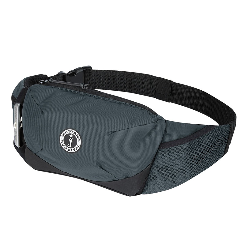 Mustang Essentialist Manual Inflatable Belt Pack  Admiral Grey  Boat Box