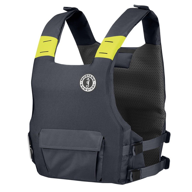 Mustang Khimera Dual Flotation PFD  Admiral Grey  Manual  Boat Box