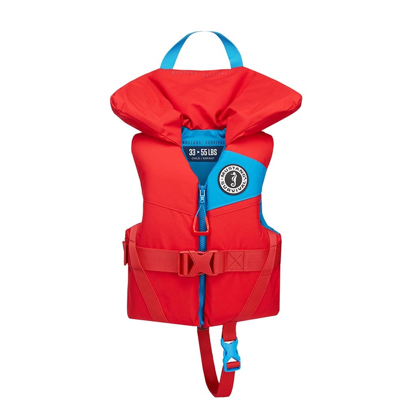 Mustang Lil’ Legends Child Foam Vest  Imperial Red  Boat Box