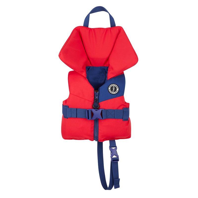 Mustang Lil Legends Child Foam Vest  Red/Navy  Boat Box