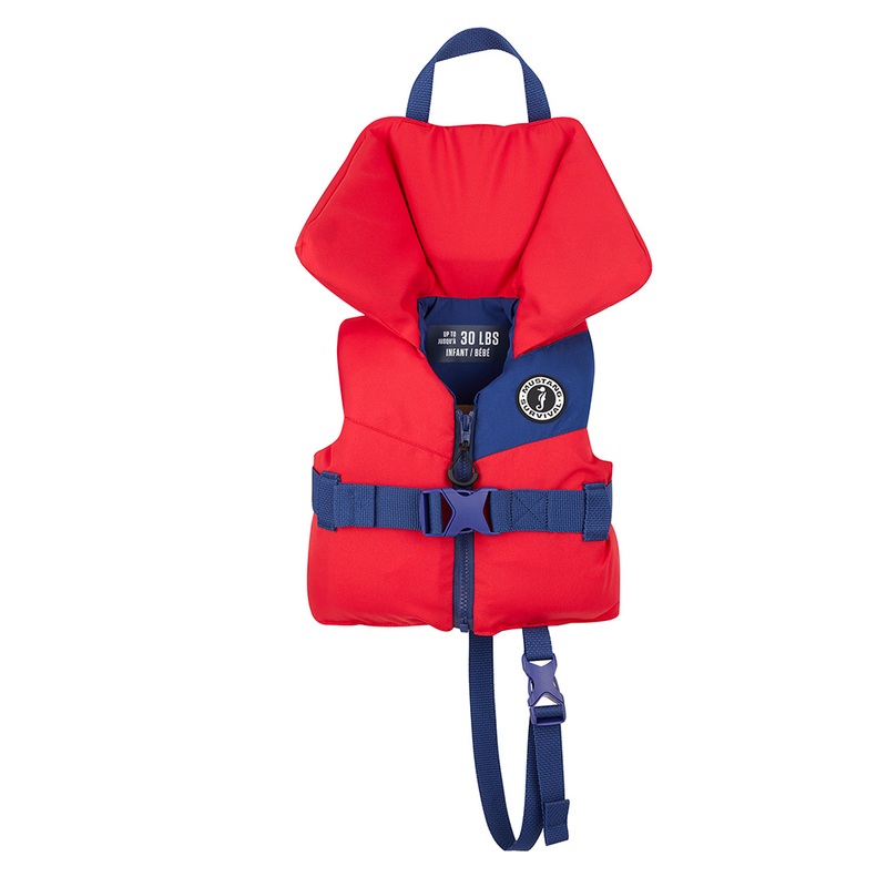 Mustang Lil Legends Infant Foam Vest  Red/Navy  Boat Box