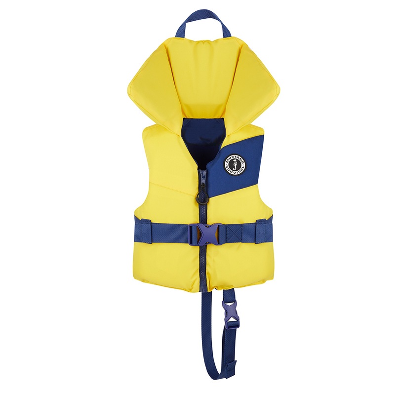 Mustang Lil Legends Infant Foam Vest  Yellow/Navy  Boat Box