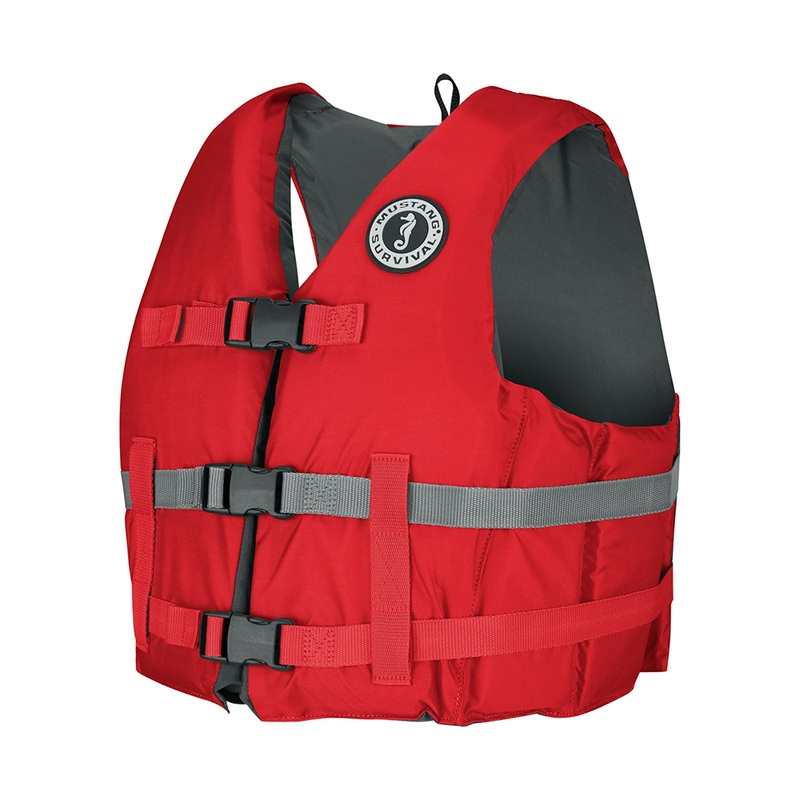 Mustang Livery Foam Vest  XL/XXL  Red  Boat Box