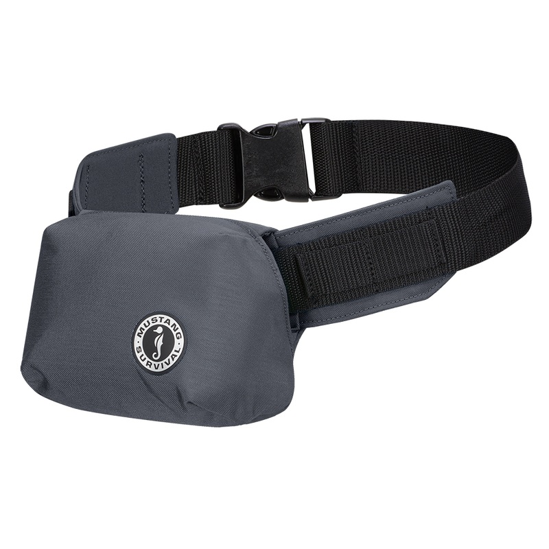 Mustang Minimalist Inflatable Belt Pack  Admiral Grey  Manual  Boat Box