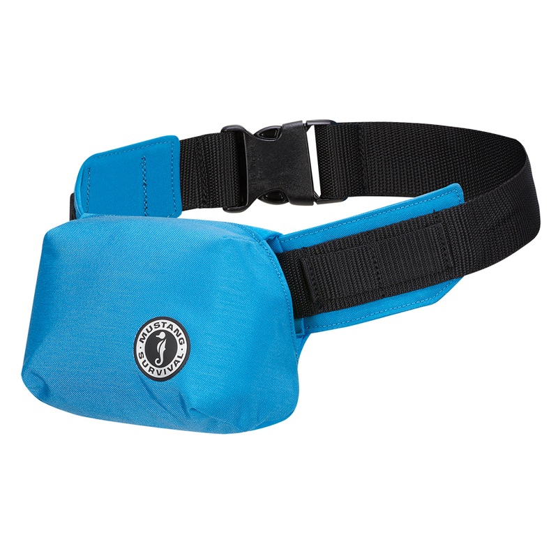 Mustang Minimalist Inflatable Belt Pack  Azure Blue  Manual  Boat Box