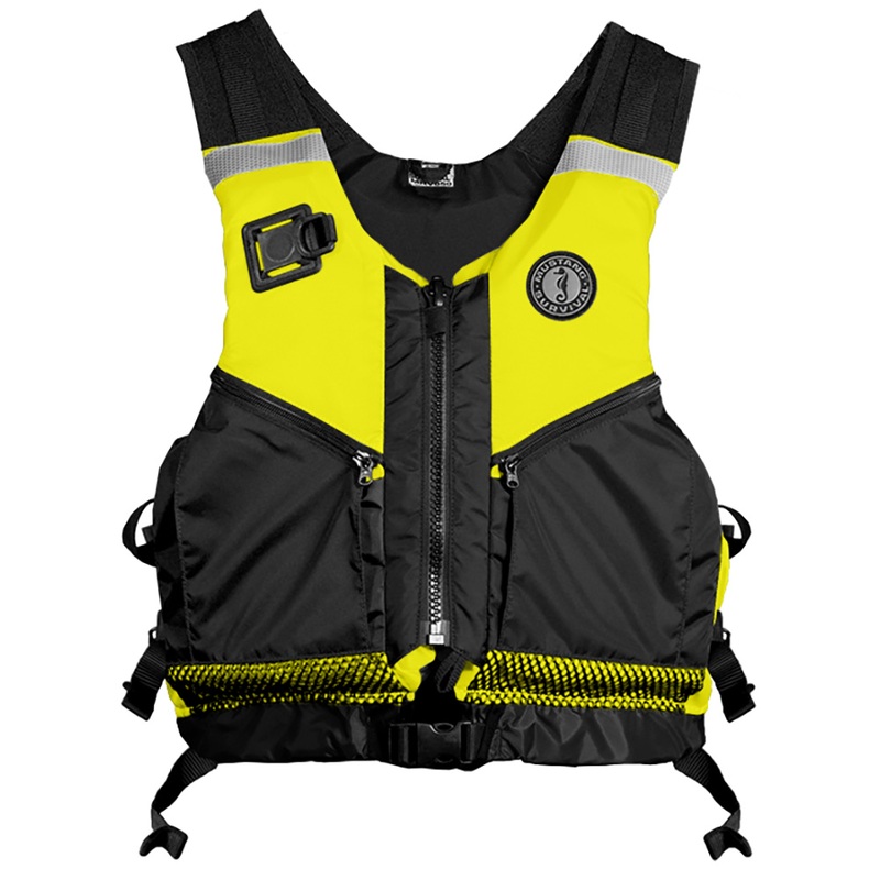 Mustang Operations Support Water Rescue Vest  Fluorescent Yellow/Green/Black  Medium/Large  Boat Box