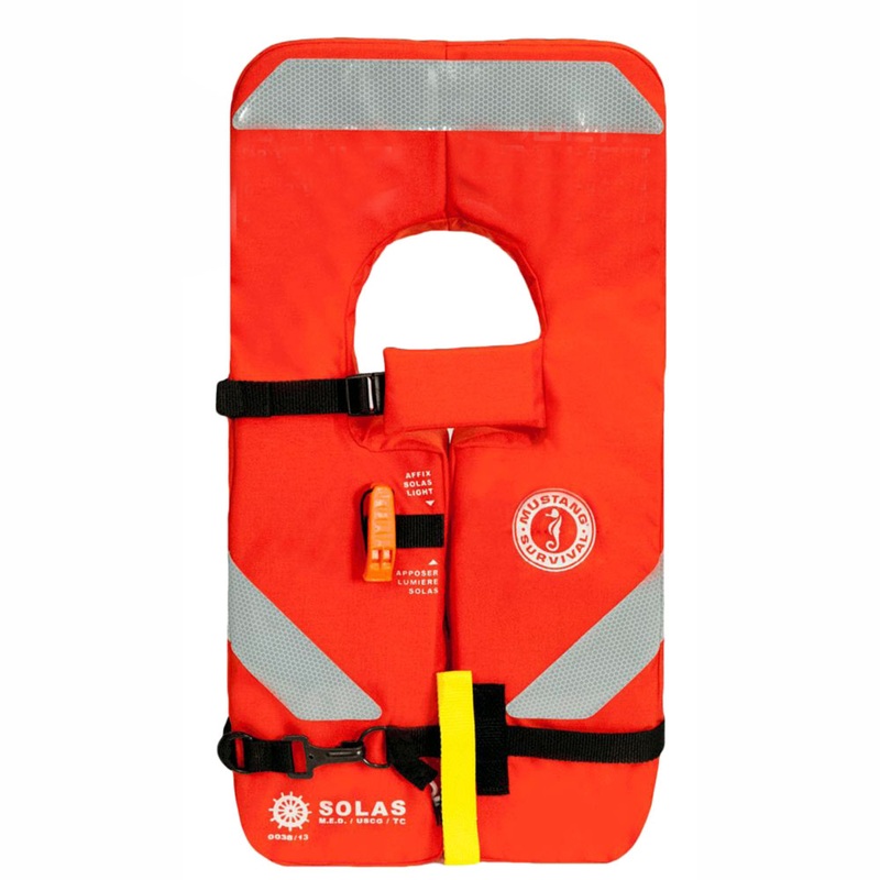 Mustang SOLAS Type 1 Child Life Jacket  Orange  Boat Box