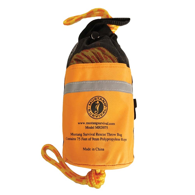Mustang Throw Bag  75′ Rope  Boat Box