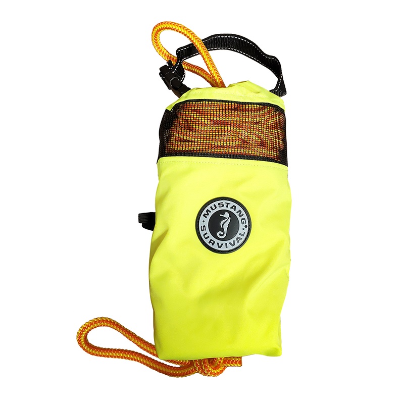 Mustang Water Rescue Professional Throw Bag  75′ Rope  Boat Box
