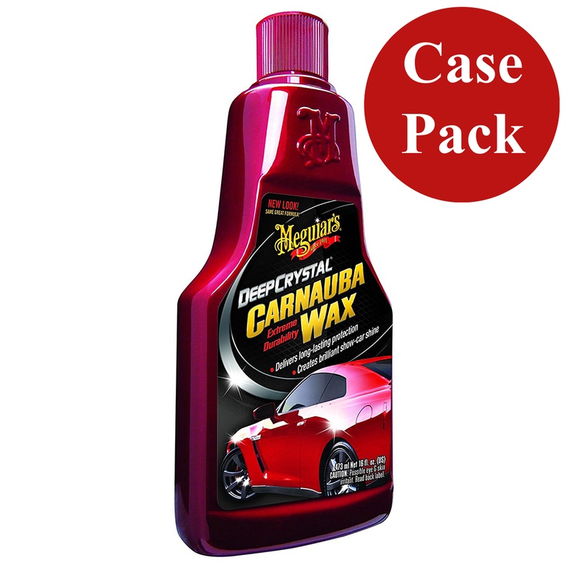 Meguiar’s Deep Crystal Carnauba Wax  16oz *Case of 6*  Boat Box