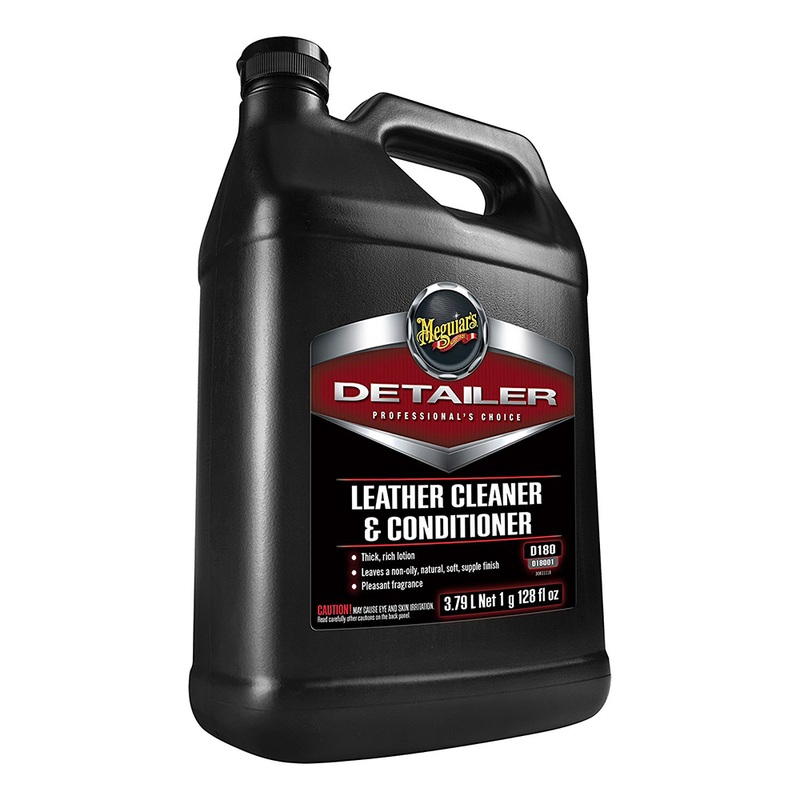 Meguiar’s Detailer Leather Cleaner & Conditioner  1-Gallon  Boat Box