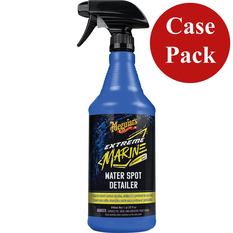 Meguiar’s Extreme Marine  Water Spot Detailer  *Case of 6*  Boat Box