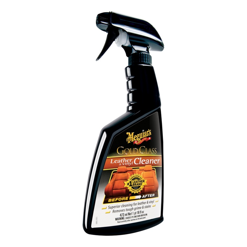 Meguiar’s Gold Class Leather & Vinyl Cleaner  16oz  Boat Box