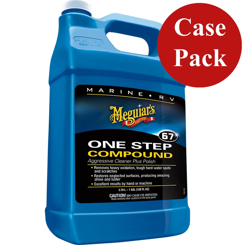 Meguiar’s Marine One-Step Compound  1 Gallon *Case of 4*  Boat Box