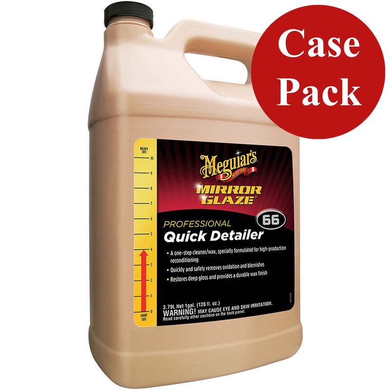 Meguiar’s Mirror Glaze Quick Detailer  1 Gallon *Case of 4*  Boat Box