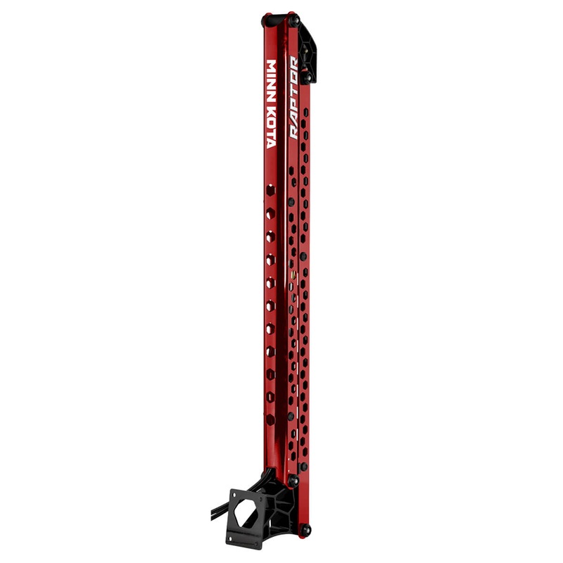 Minn Kota Raptor 8′ Shallow Water Anchor w/Active Anchoring  Red  Boat Box