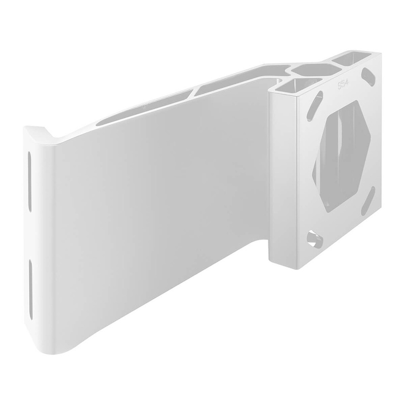 Minn Kota Raptor Jack Plate Adapter Bracket  Starboard  5 Setback  4 Rise  White  Boat Box