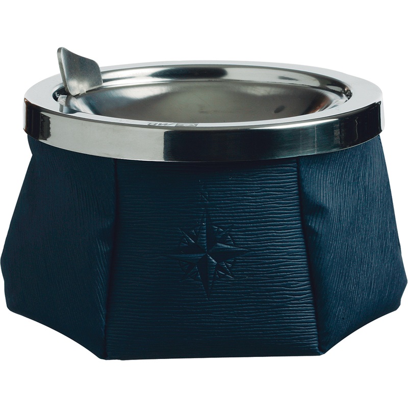Marine Business Windproof Ashtray w/Lid  Navy Blue  Boat Box