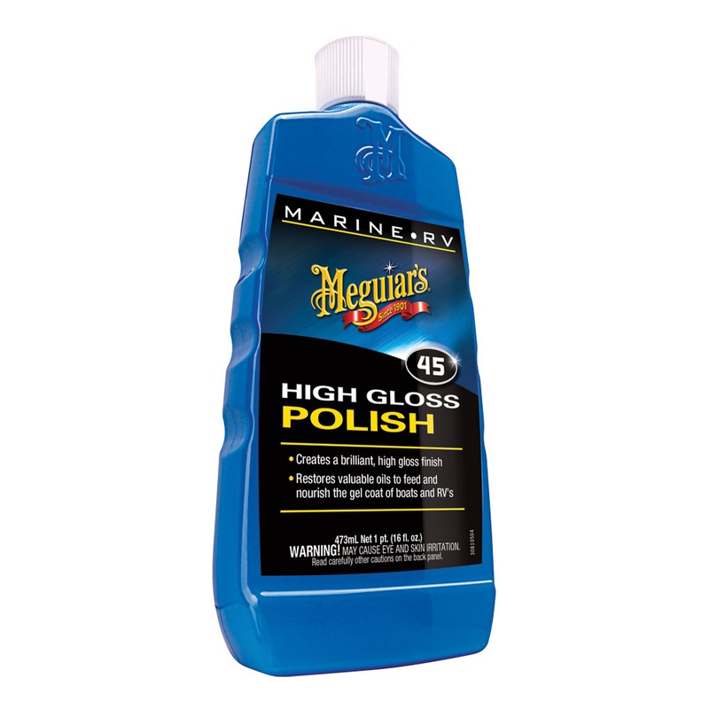Meguiars #45 Boat/RV Polish & Gloss Enhancer  16oz  Boat Box
