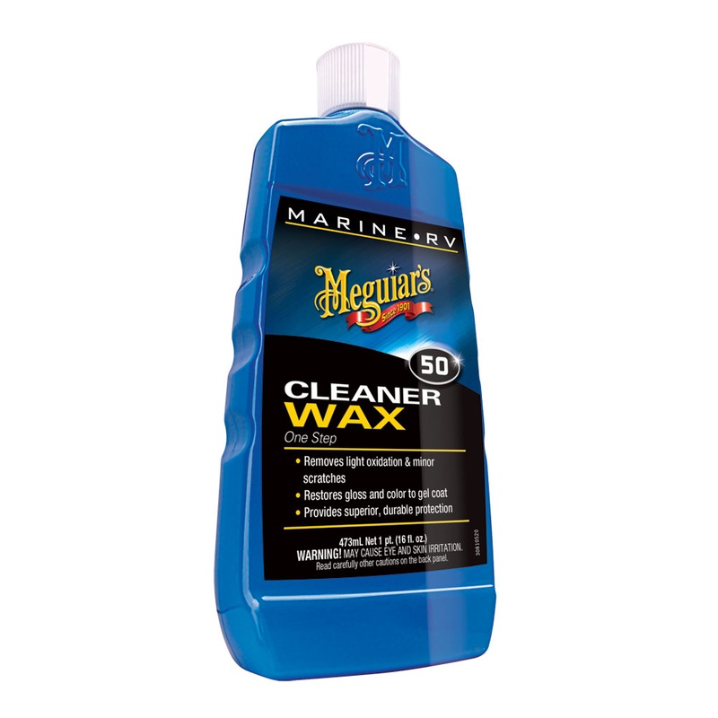 Meguiars #50 Boat/RV Cleaner Wax  Liquid 16oz  Boat Box