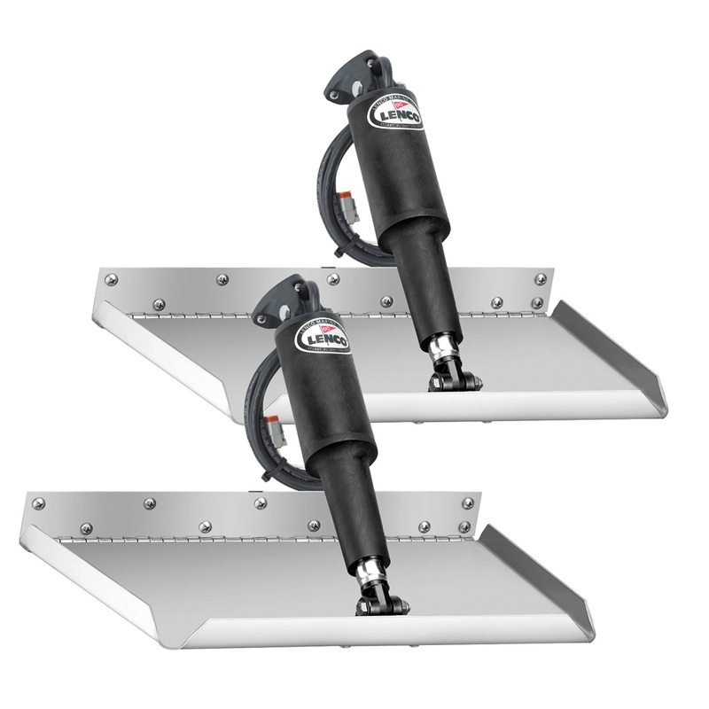 Lenco 12 x 9 Edgemount Trim Tab Kit w/LED Indicator Switch Kit 12V  Boat Box