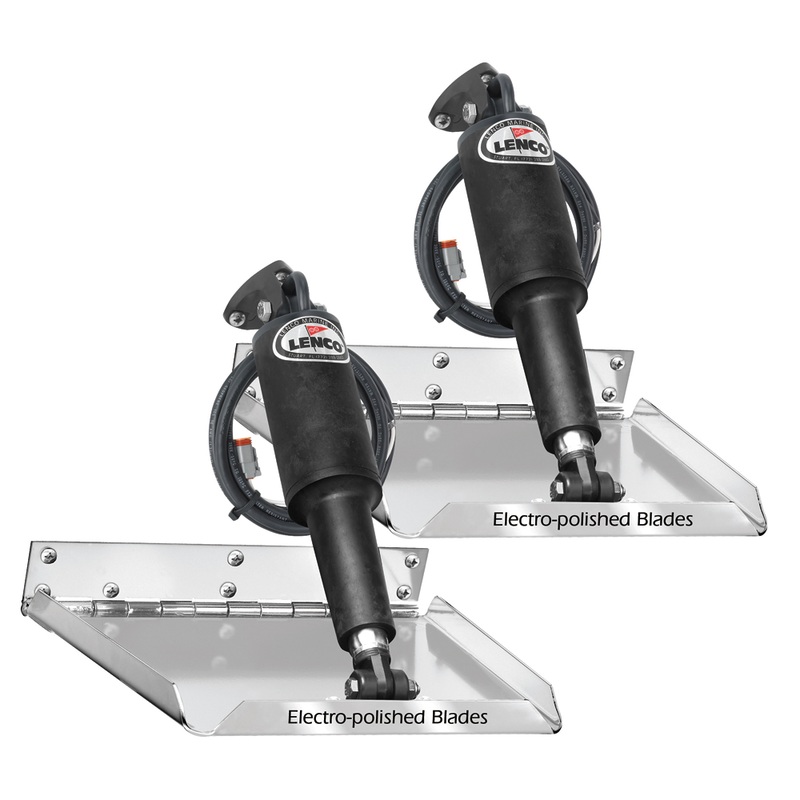 Lenco 18 x 14 Standard Performance Trim Tab Kit w/o       Switch Kit 12V  Boat Box