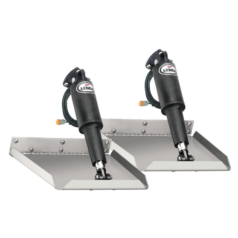 Lenco 9 x 9 Edge Mount Trim Tab Kit without Switch Kit 12V  Boat Box