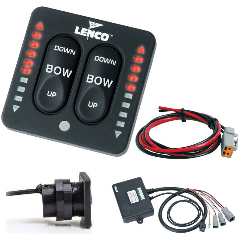 Lenco LED Indicator Two-Piece Tactile Switch Kit w/Pigtail f/Single Actuator Systems  Boat Box