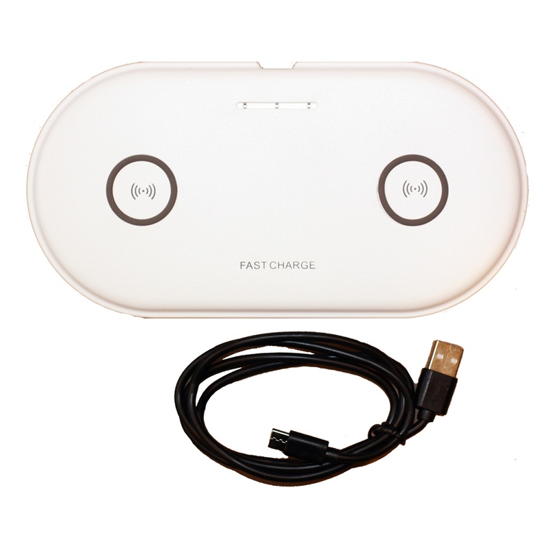 Lunasea Dual Qi Charge Pad  USB Powered (Power Supply Not Included)  Boat Box
