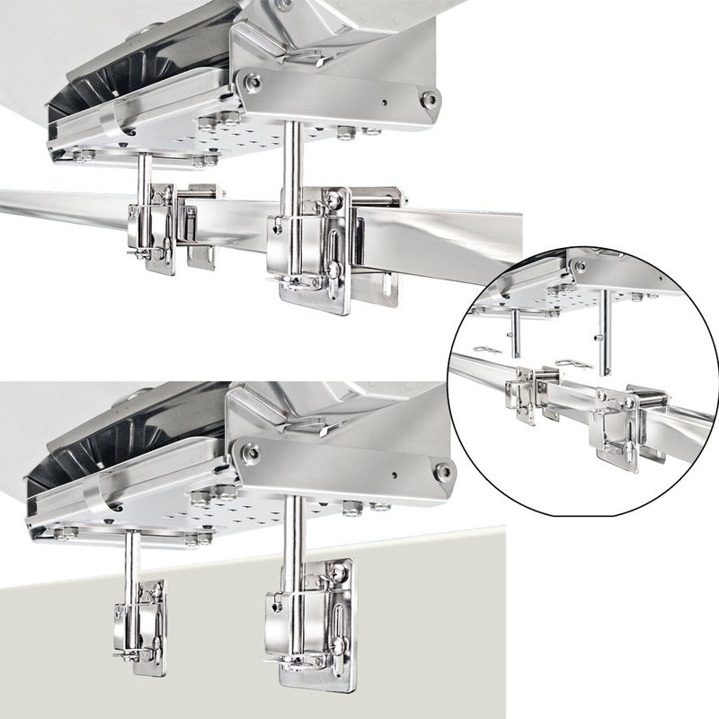 Magma Dual Side Bulkhead or Square/Flat Rail Mount  Boat Box