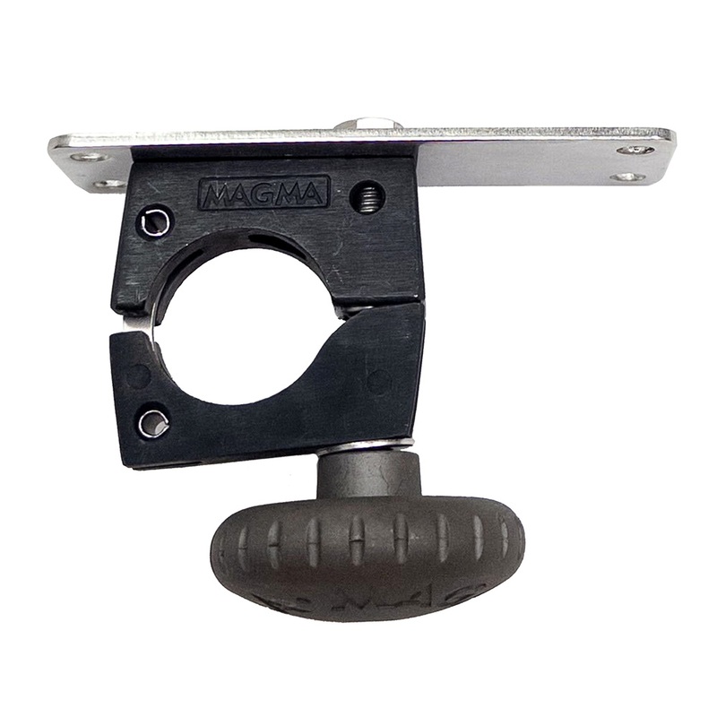 Magma Horizontal Round Rail Mount w/Knob  1-1/2  Boat Box