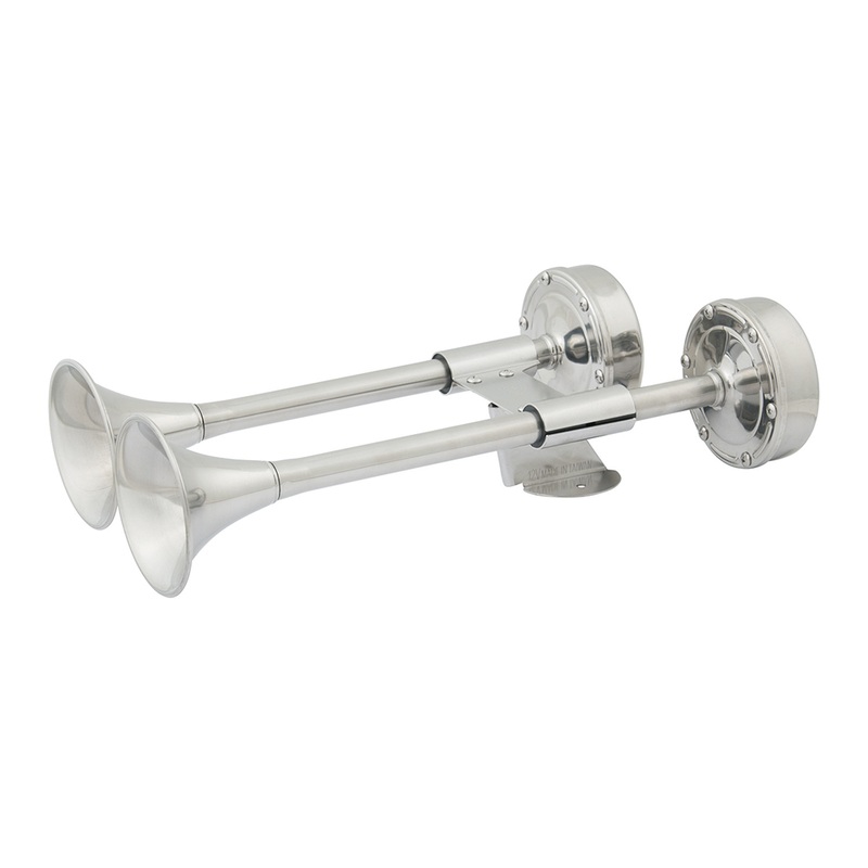 Marinco 12V Compact Dual Trumpet Electric Horn  Boat Box