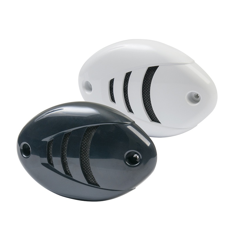 Marinco 12V Drop-In Low Profile Horn w/Black & White Grills  Boat Box