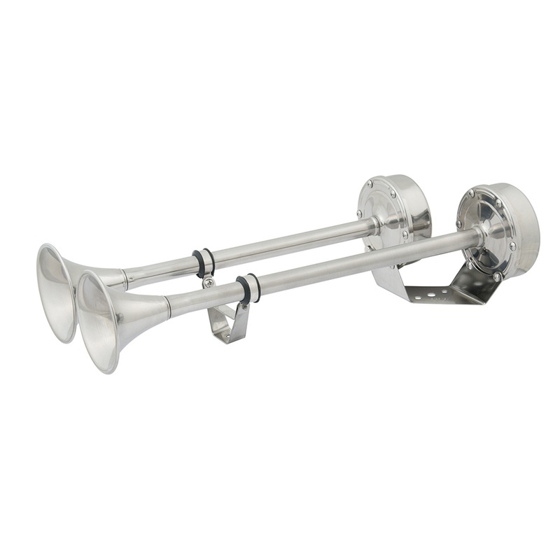 Marinco 12V Dual Trumpet Electric Horn  Boat Box